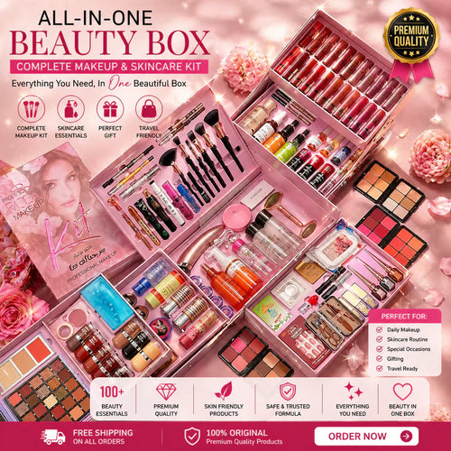 Professional Makeup Kit Vanity | مجموعة مكياج كبيرة مع منضدة التجميل
