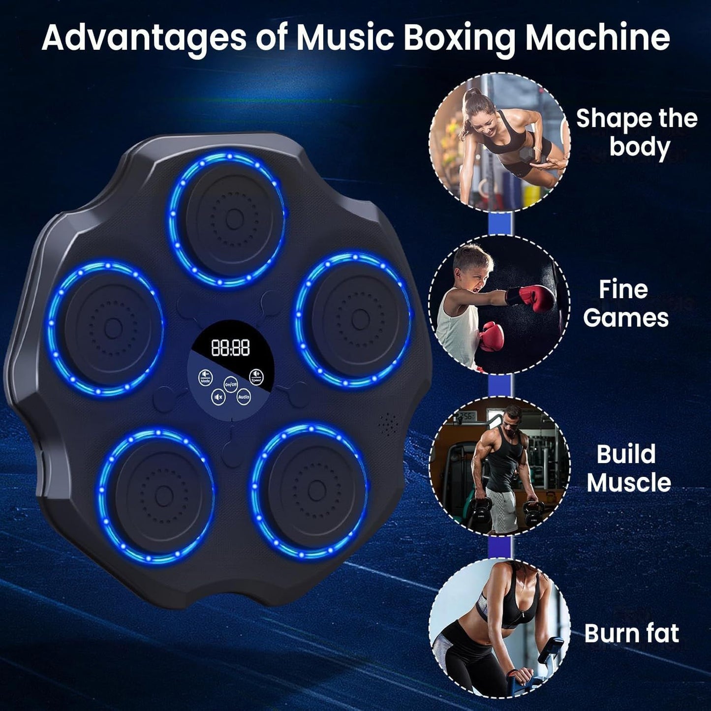 Electronic Musical Boxing Machine – Smart Music Boxing Training Target | جهاز الملاكمة الموسيقي الإلكتروني الذكي للتدريب