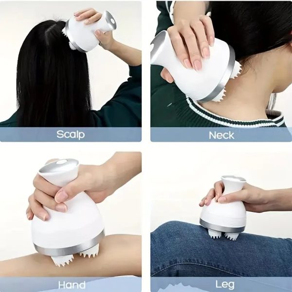 Rechargeable Scalp Massager for Hair Growth & Deep Relaxation
